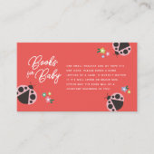 Carte D'accompagnement Little Lady Love Bug Red Livres Pour Bébé (Devant)