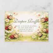 Carte D'accompagnement Little Ladybug Garden Celebration Diapper Raffle (Devant)