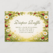 Carte D'accompagnement Little Ladybug Garden Diapper Raffle (Devant)