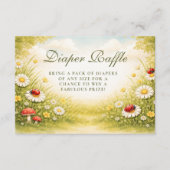 Carte D'accompagnement Little Ladybug Meadow Celebration Diapper Raffle (Devant)
