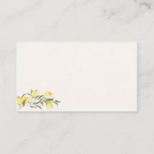 Carte D'accompagnement Little Lemon Sage Bow Book for a Baby Shower (Dos)
