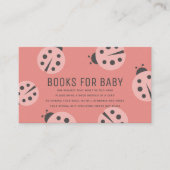 Carte D'accompagnement Little Love Bug Pink Ladybug Livres pour Baby show (Devant)