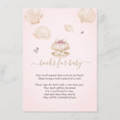 Carte D'accompagnement Little Pearl Seashells Dots Baby Shower (Devant)