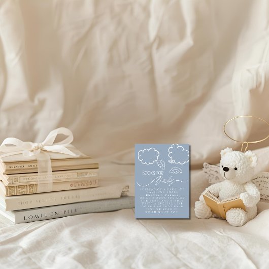 Carte D'accompagnement Little Piece of Heaven Blue Books For Baby