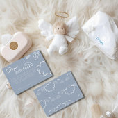 Carte D'accompagnement Little Piece of Heaven Blue Diaper Raffle Card