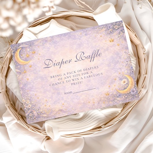 Carte D'accompagnement Little Princess Celestial Diapper Raffle