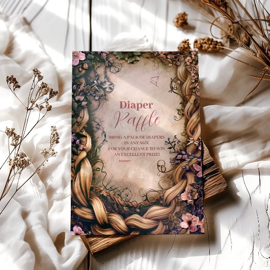Carte D'accompagnement Little Princess Fairytale Diapper Raffer
