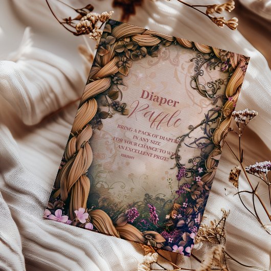 Carte D'accompagnement Little Princess Fairytale Diapper Raffer