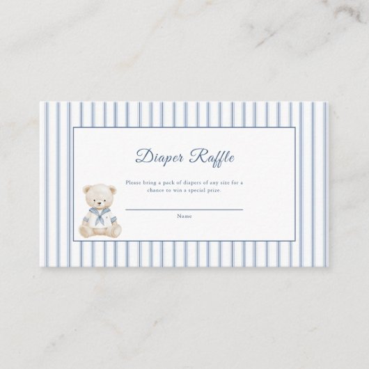 Carte D'accompagnement Little Sailor Coastal  Enclosure Card (Devant)