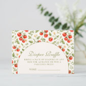Carte D'accompagnement Little Sprout Botanical Diapper Raffle (Debout devant)