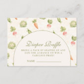 Carte D'accompagnement Little Sprout Elegant Botanical Diapper Raffle (Devant)