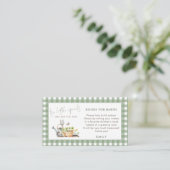 Carte D'accompagnement Little Sprout Gingham Books For Babies Twins (Debout devant)