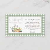 Carte D'accompagnement Little Sprout Gingham Books For Babies Twins (Devant)