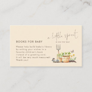 Carte D'accompagnement Little Sprout Livres pour le Baby shower
