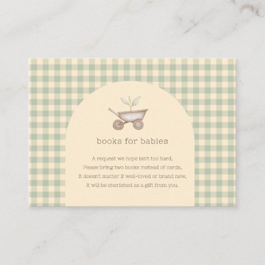 Carte D'accompagnement Little Sprout se trouve sur le Baby shower Way (Devant)