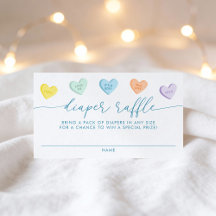 Little Sweetheart Candy Hearts Diaper Raffle