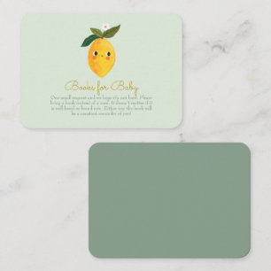 Carte D'accompagnement Little Sweetie Lemon Baby shower Livres pour bébé
