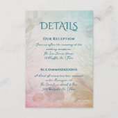 Carte D'accompagnement Living Seas Détails Réception Hotel (Devant)