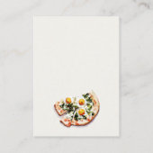 Carte D'accompagnement Livraison Spéciale Livres De Pizza Pour Baby showe (Dos)