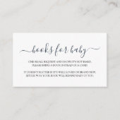 Carte D'accompagnement Livre Baby shower simple pour bébé (Devant)