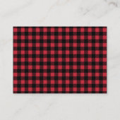 Carte D'accompagnement Livre Bois Baby shower Lumberjack Plaid Deer Moose (Dos)