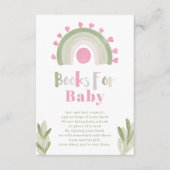 Carte D'accompagnement Livre d'aquarelle rose arc-en-ciel pour bébé (Devant)