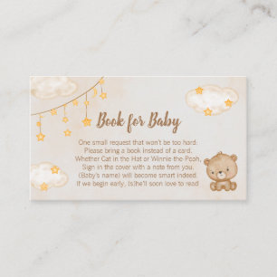 Carte D'accompagnement Livre de Baby shower Brown pour bébé