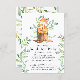 Carte D'accompagnement Livre de Baby shower Maman & Baby Fox pour Baby Ca