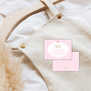 Carte D'accompagnement Livre de bébé asiatique Dumpling rose pour Baby Sh