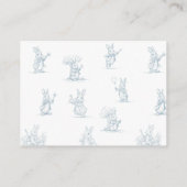 Carte D'accompagnement Livre de bébé Pierre le Petit Lapin de conte de fé (Dos)