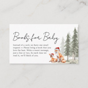 Carte D'accompagnement Livre de début d'aventure d'hiver pour bébé Shower