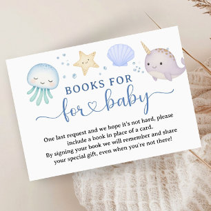 Carte D'accompagnement Livre de douche pour bébé Sea You Soon pour Enclos