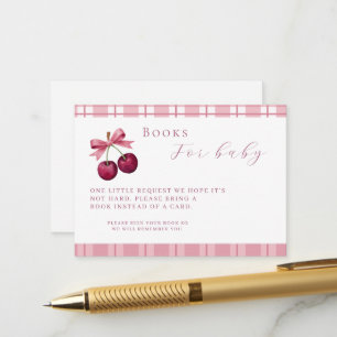 Carte D'accompagnement Livre de fête de naissance Coquette Cherry On Top