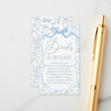 Livre de Garçon Baby shower Blue Bow