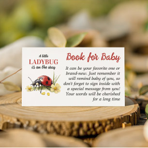 Carte D'accompagnement Livre de la Petite Coccinelle de la Marguerite pou