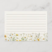 Carte D'accompagnement Livre d'histoire rustique Fête des mariées florale (Dos)