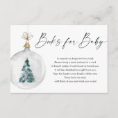 Carte D'accompagnement Livre d'hiver pour bébé genre neutre demande de li (Devant)