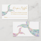 Carte D'accompagnement Livre Histoire Thème Diaper Raffle Ticket (Devant / Derrière)