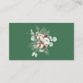 Carte D'accompagnement Livres à feuillage persistant d'hiver de Noël pour (Dos)