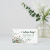 Carte D'accompagnement Livres à feuillage persistant d'hiver de Noël pour (Debout devant)