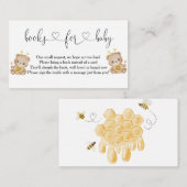 Carte D'accompagnement Livres À Ours De Miel Pour Bébé (Devant / Derrière)