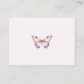 Carte D'accompagnement Livres à papillons mignons violet et rose pour béb (Dos)