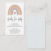 Carte D'accompagnement Livres Abstraits Rainbow Gender Neutral pour bébé (Devant / Derrière)