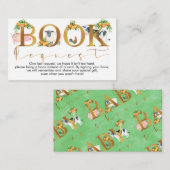 Carte D'accompagnement Livres animaux de ferme demande baby shower insert (Devant / Derrière)