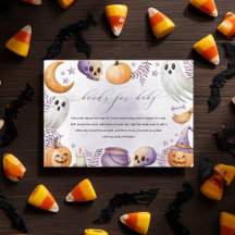 Livres aquarelle Halloween pour Baby Shower