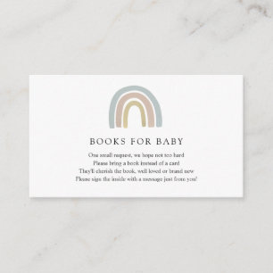 Carte D'accompagnement Livres Arc-en-ciel pour Baby insert card