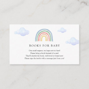 Carte D'accompagnement Livres Arc-en-ciel pour Baby insert card