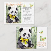 Carte D'accompagnement Livres Baby Panda pour bébé (Devant / Derrière)