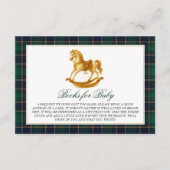 Carte D'accompagnement Livres Baby shower à roche pour bébé (Devant)