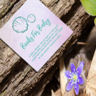 Carte D'accompagnement Livres Baby showers De Coquillages Pour Bébé